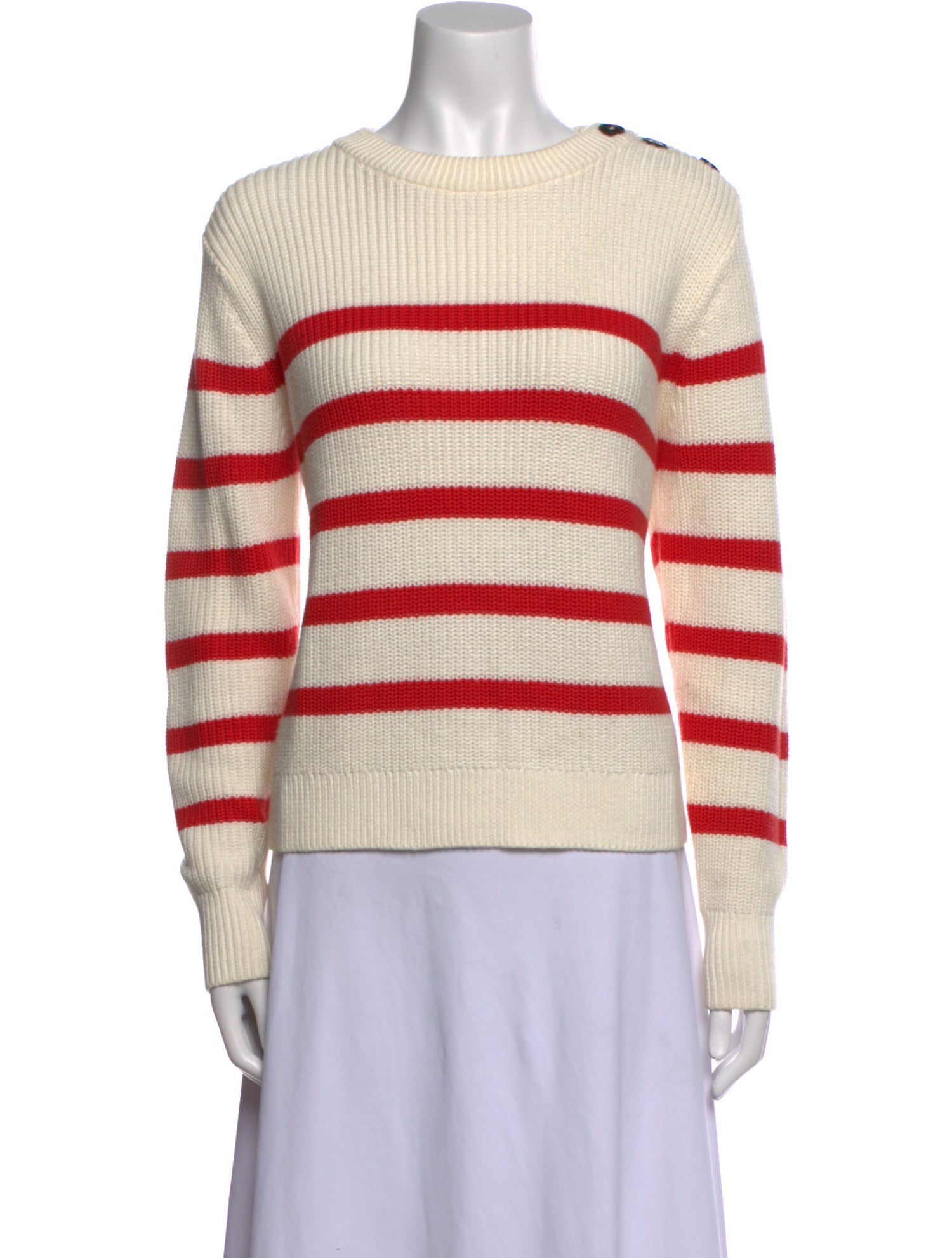 Heidi Merrick Striped Crew Neck Top