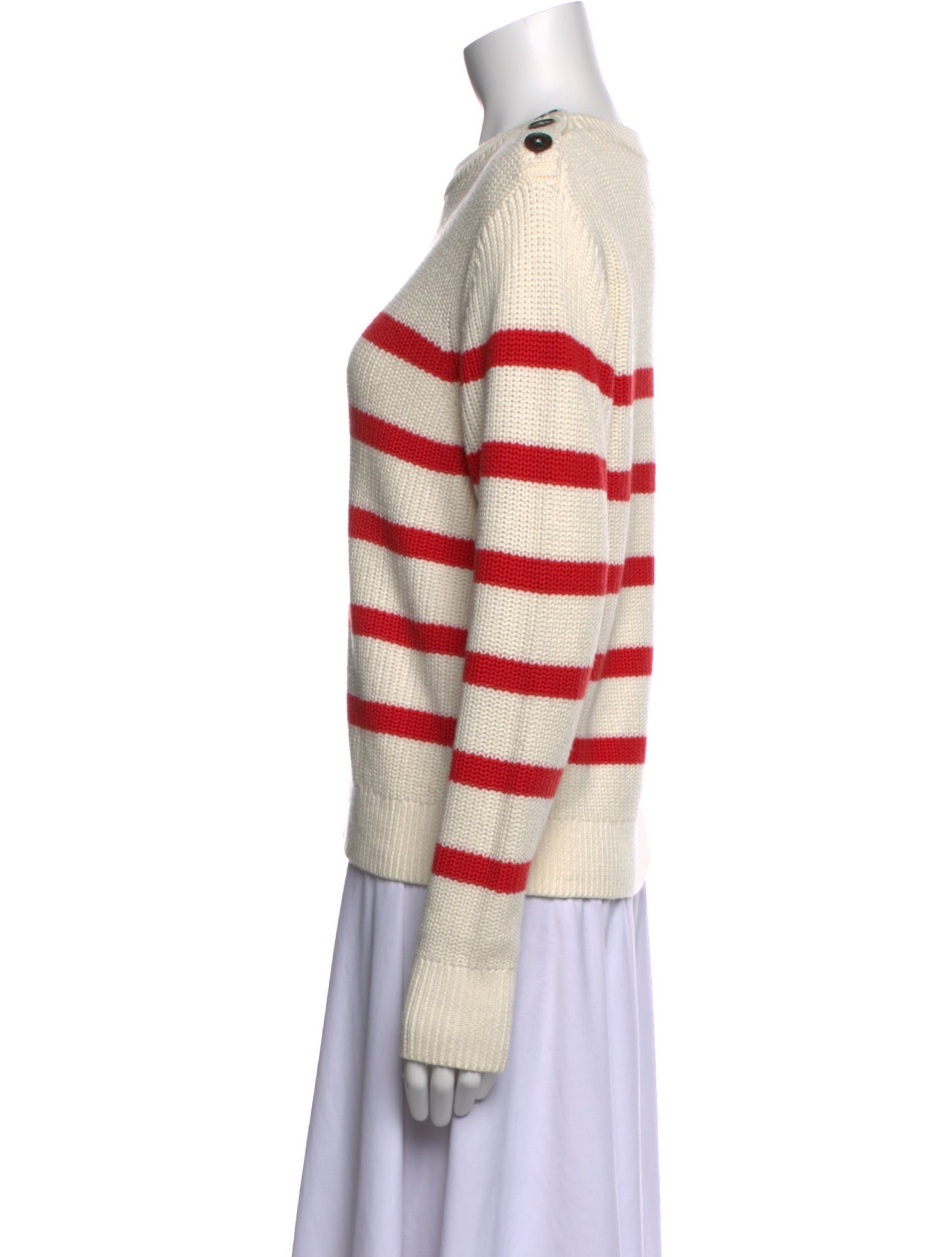 Heidi Merrick Striped Crew Neck Top