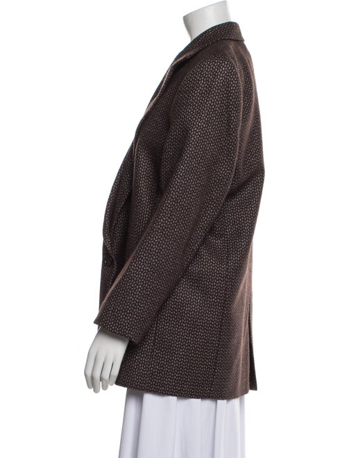 Heidi Merrick Virgin Wool Tweed Pattern Coat