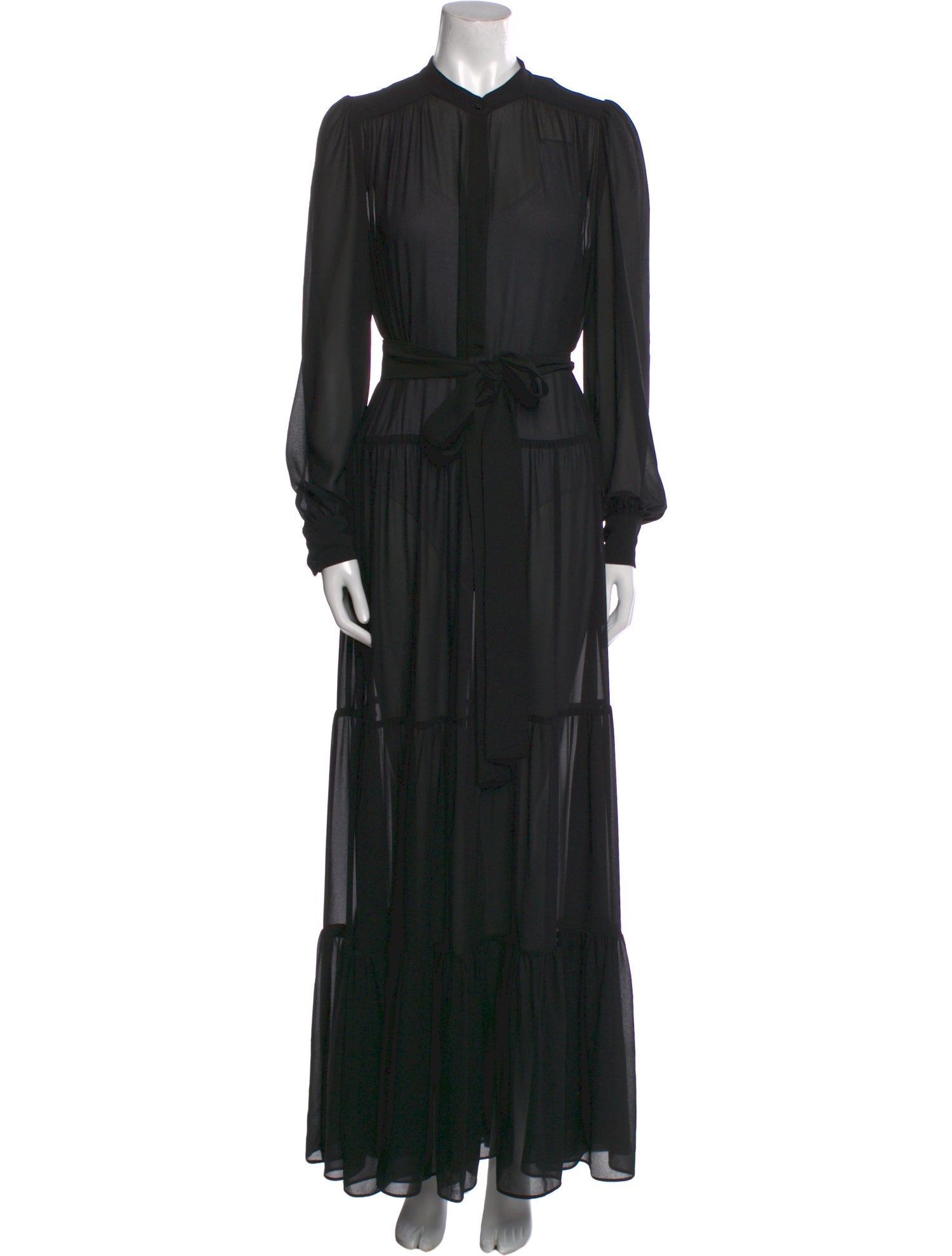 Heidi Merrick Mock Neck Long Dress