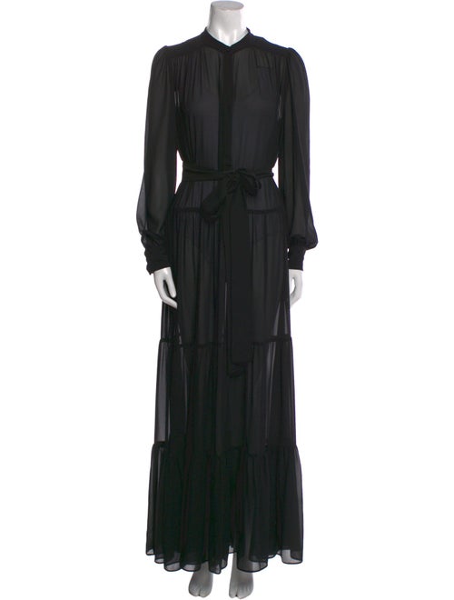 Heidi Merrick Mock Neck Long Dress