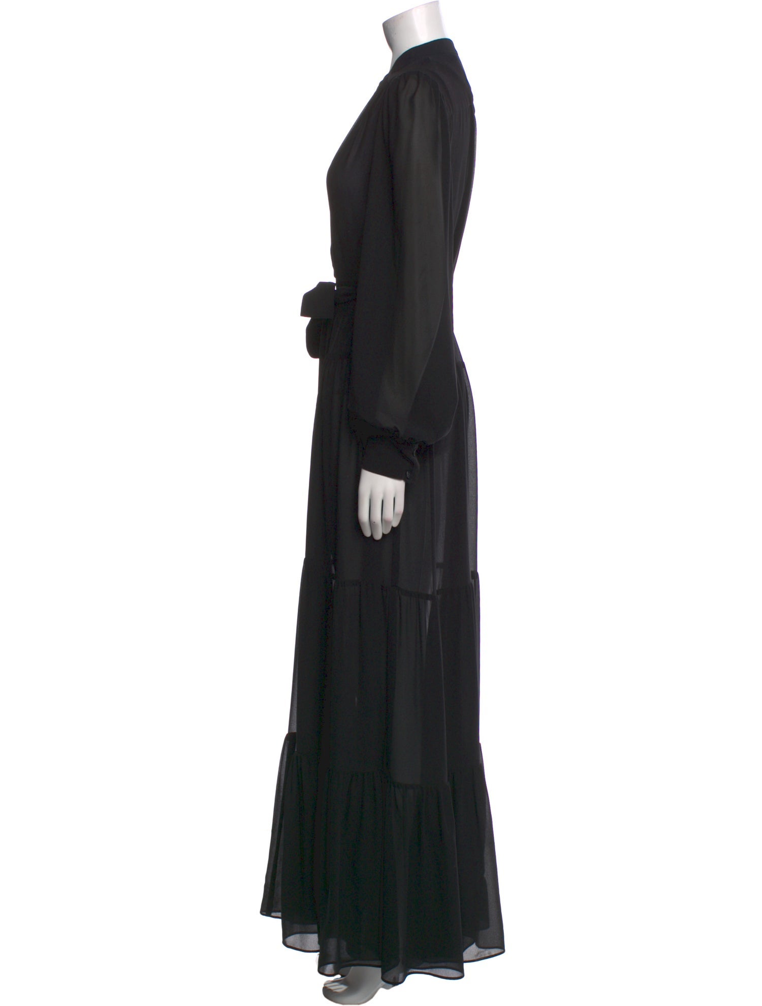 Heidi Merrick Mock Neck Long Dress