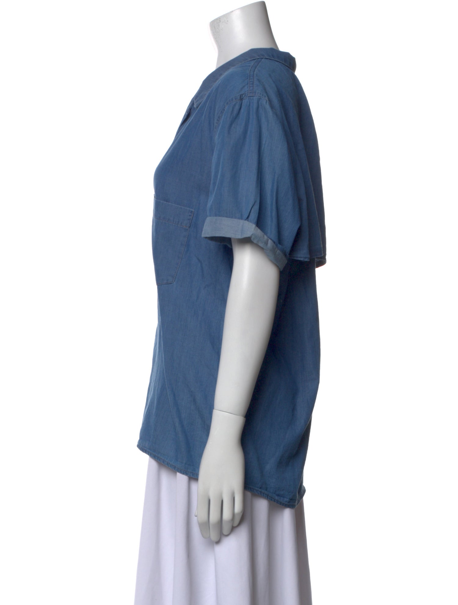 Heidi Merrick Short Sleeve Button-Up Top