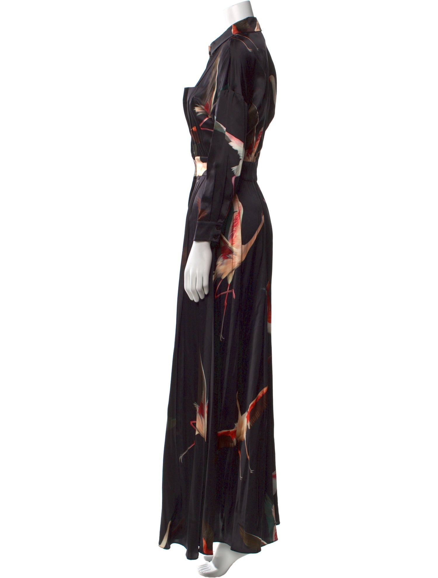 Heidi Merrick Silk Long Dress
