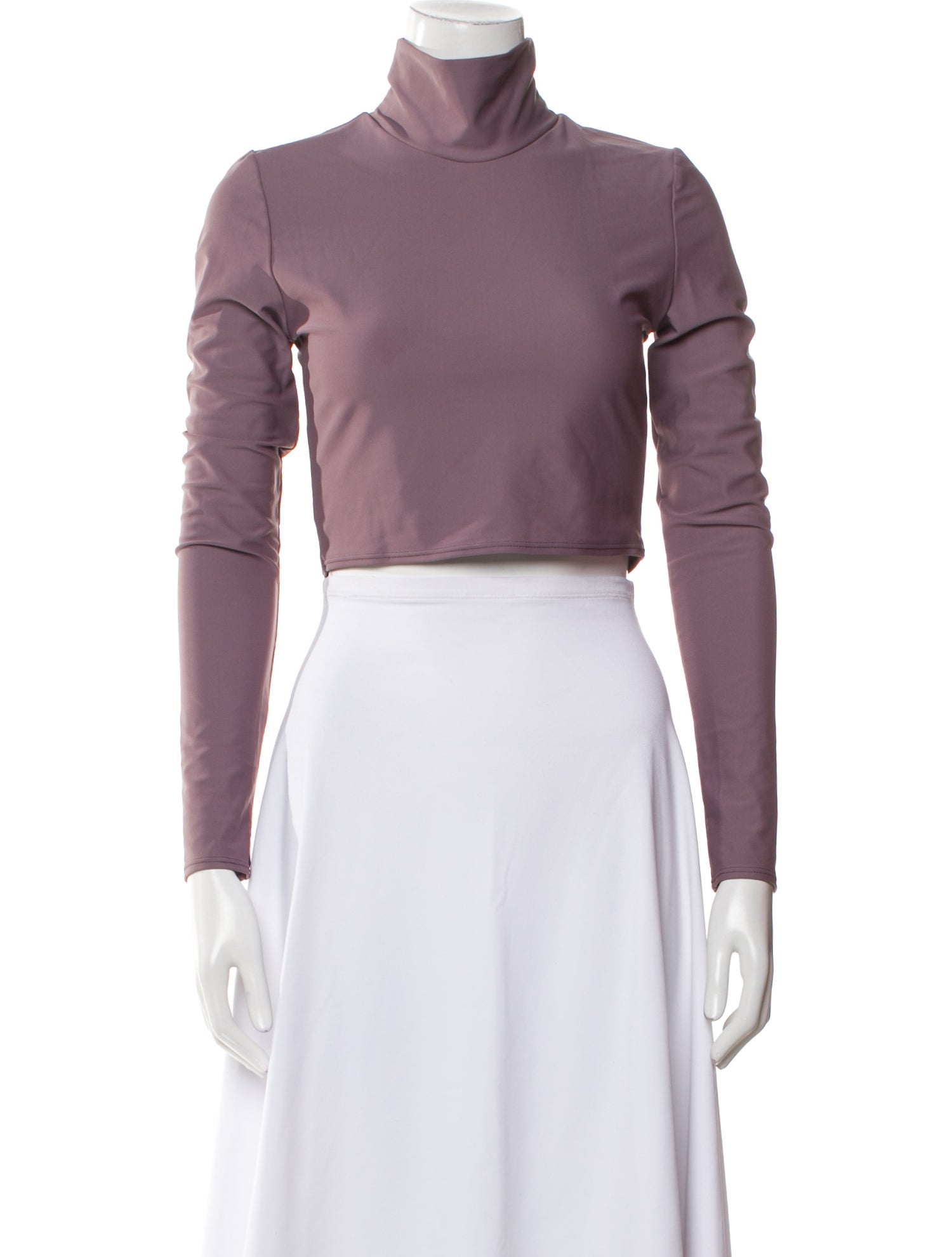 Heidi Merrick Turtleneck Long Sleeve Crop Top w/ Tags