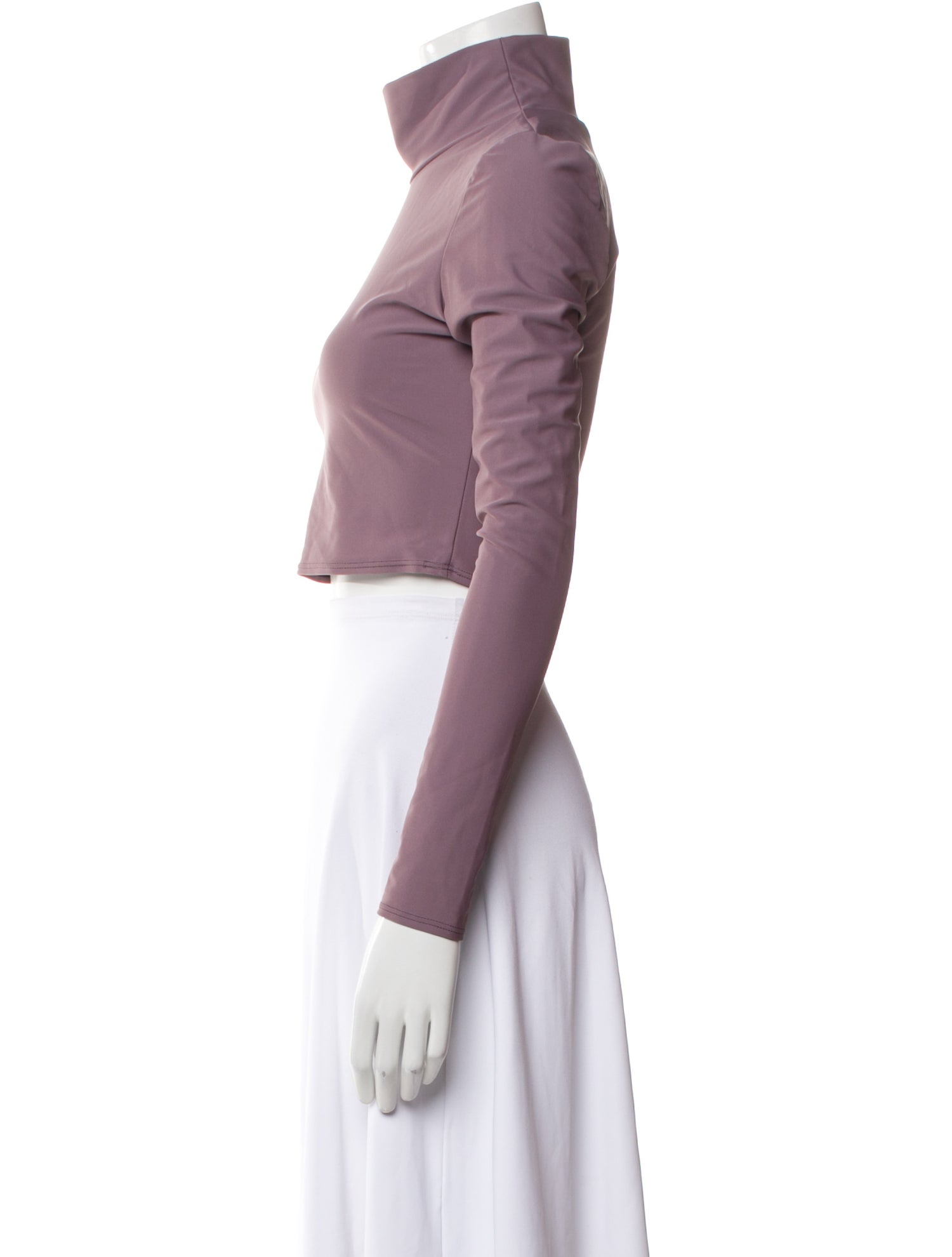 Heidi Merrick Turtleneck Long Sleeve Crop Top w/ Tags