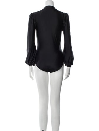 Heidi Merrick Mock Neck Long Sleeve Bodysuit