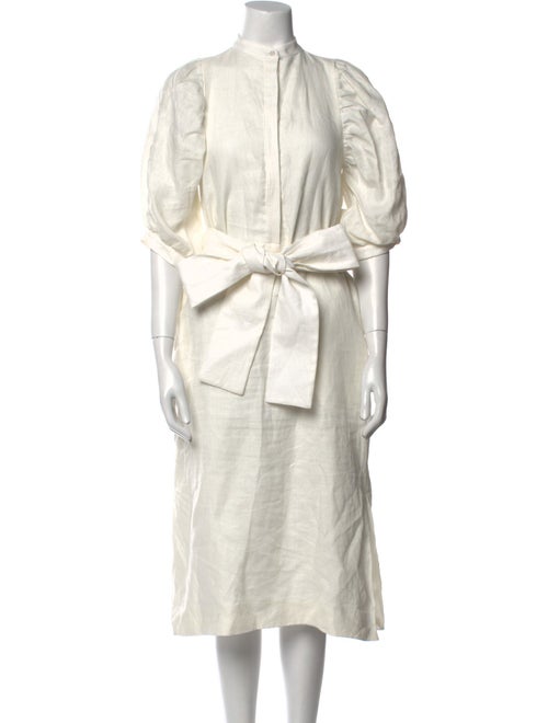 Heidi Merrick Mock Neck Midi Length Dress