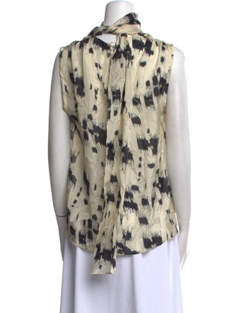 Heidi Merrick Printed Turtleneck Blouse
