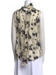 Heidi Merrick Printed Turtleneck Blouse