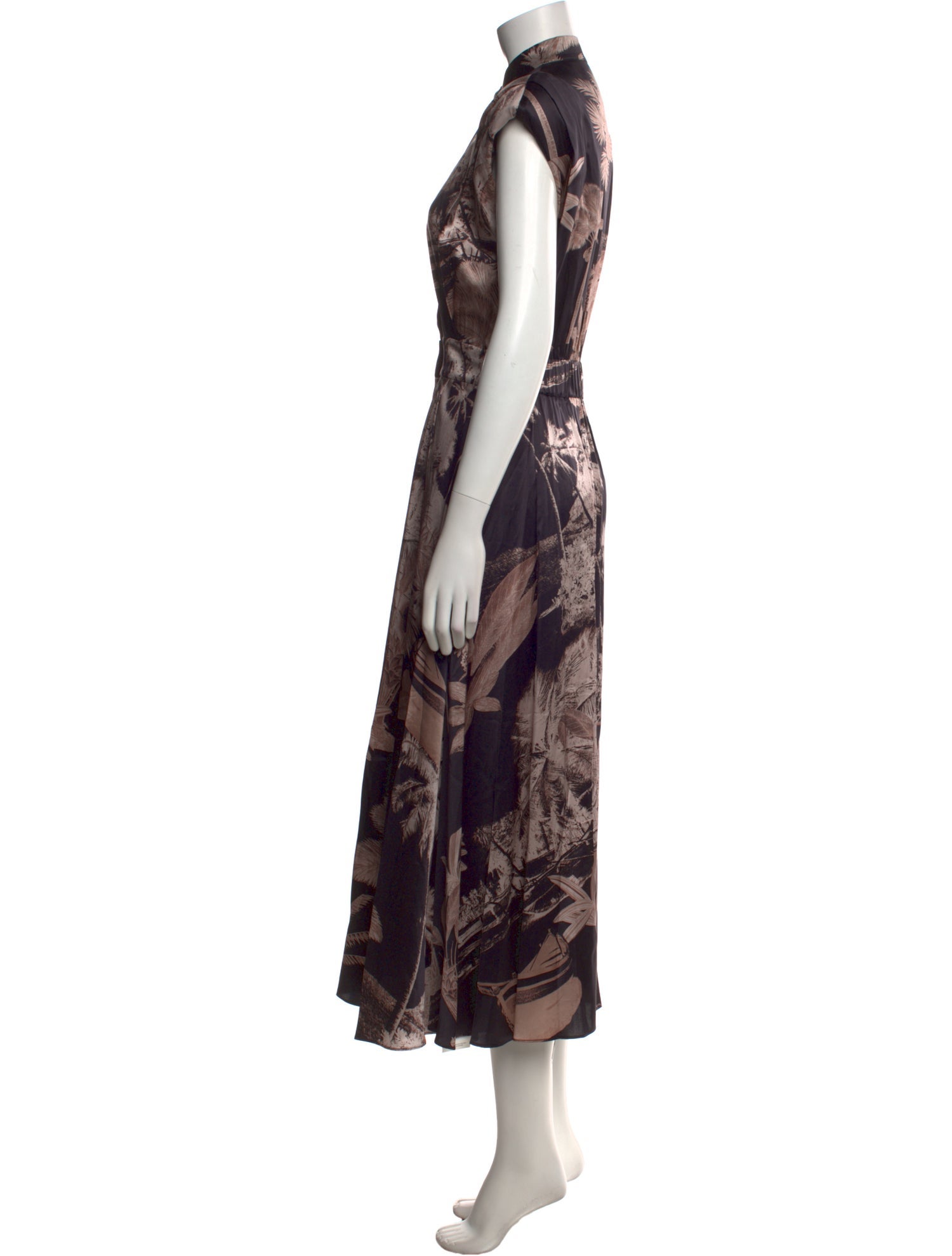 Heidi Merrick Silk Long Dress