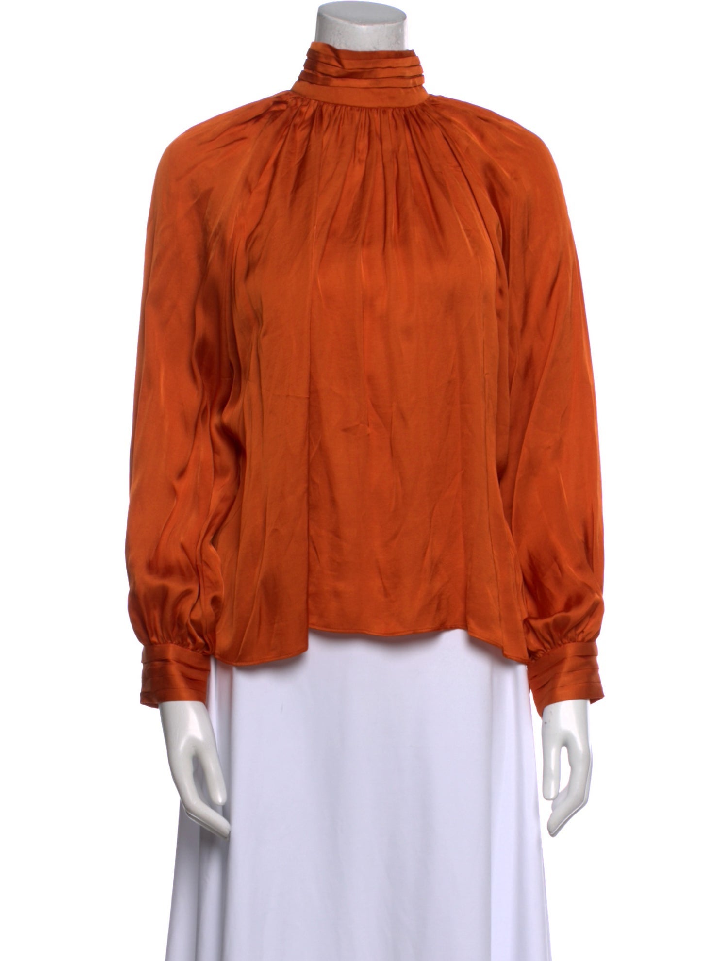 Heidi Merrick Mock Neck Long Sleeve Blouse