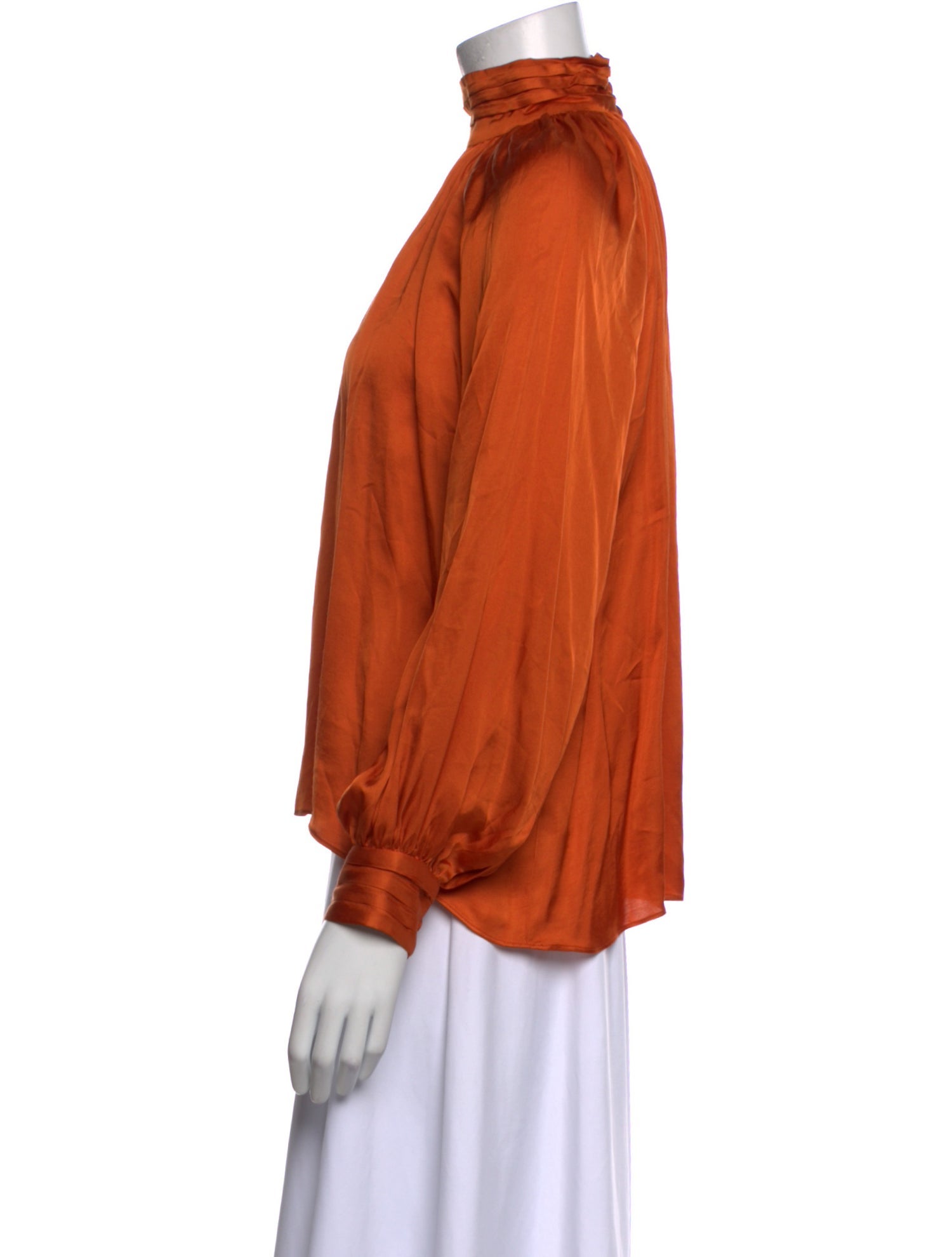 Heidi Merrick Mock Neck Long Sleeve Blouse