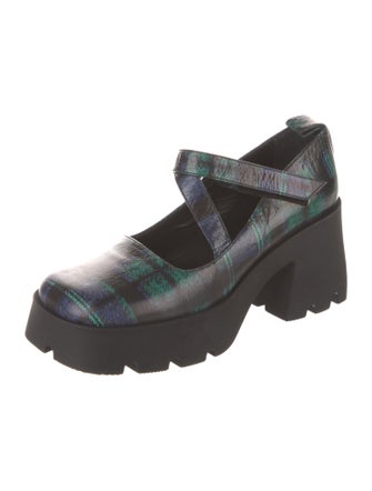 Heaven by Marc Jacobs x Nodaleto Leather Plaid Print Pumps