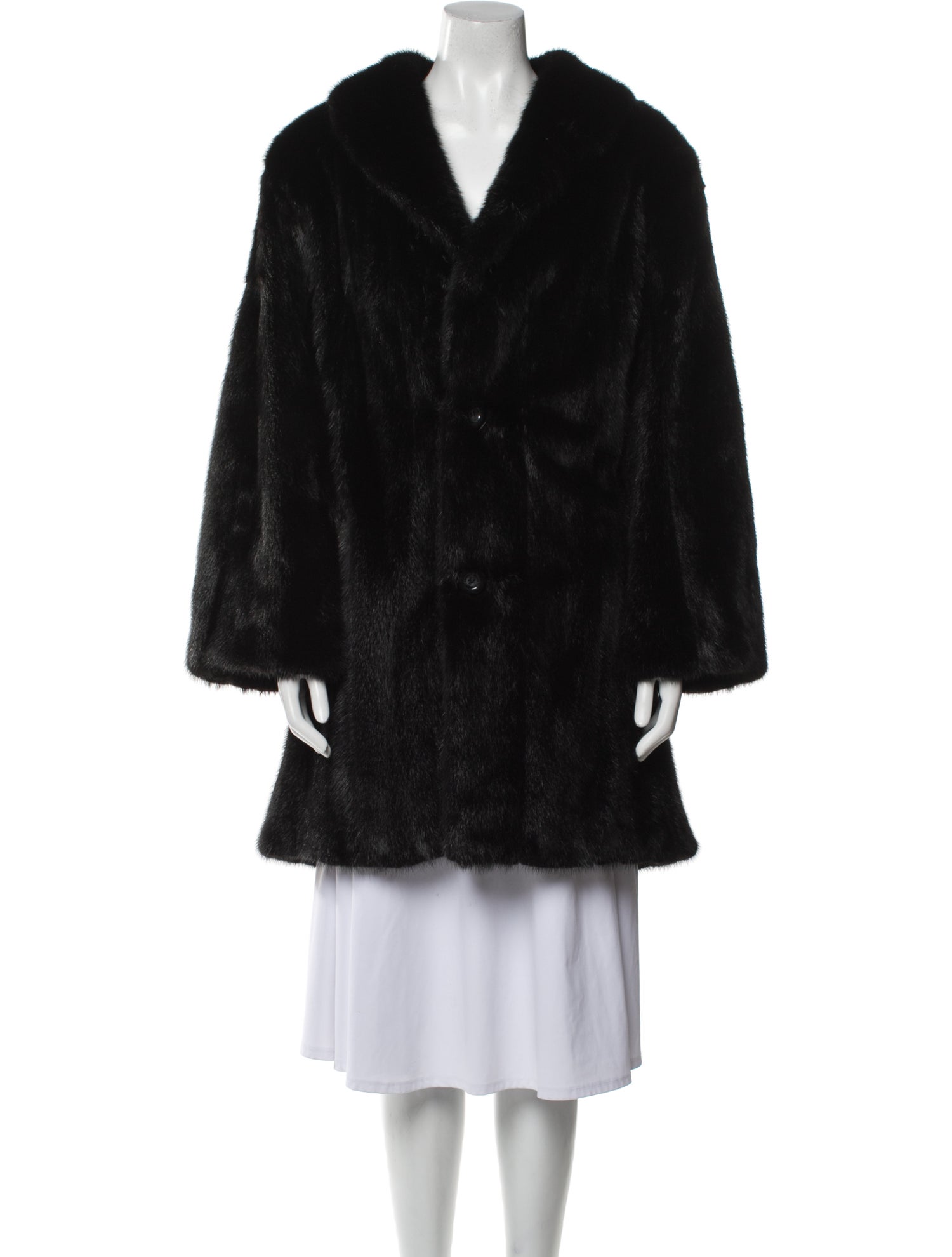 Henig Furs Mink Printed Fur Coat