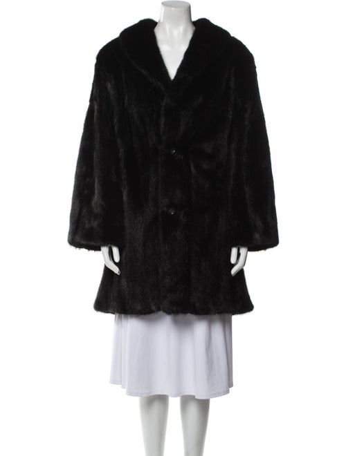 Henig Furs Mink Printed Fur Coat