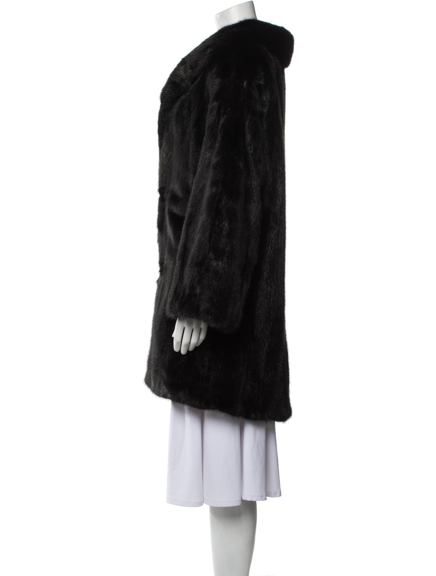 Henig Furs Mink Printed Fur Coat