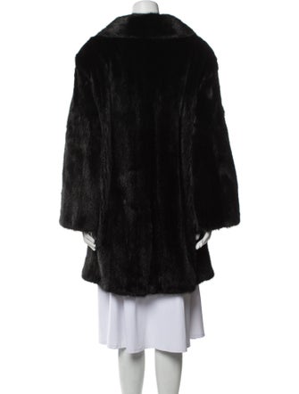 Henig Furs Mink Printed Fur Coat