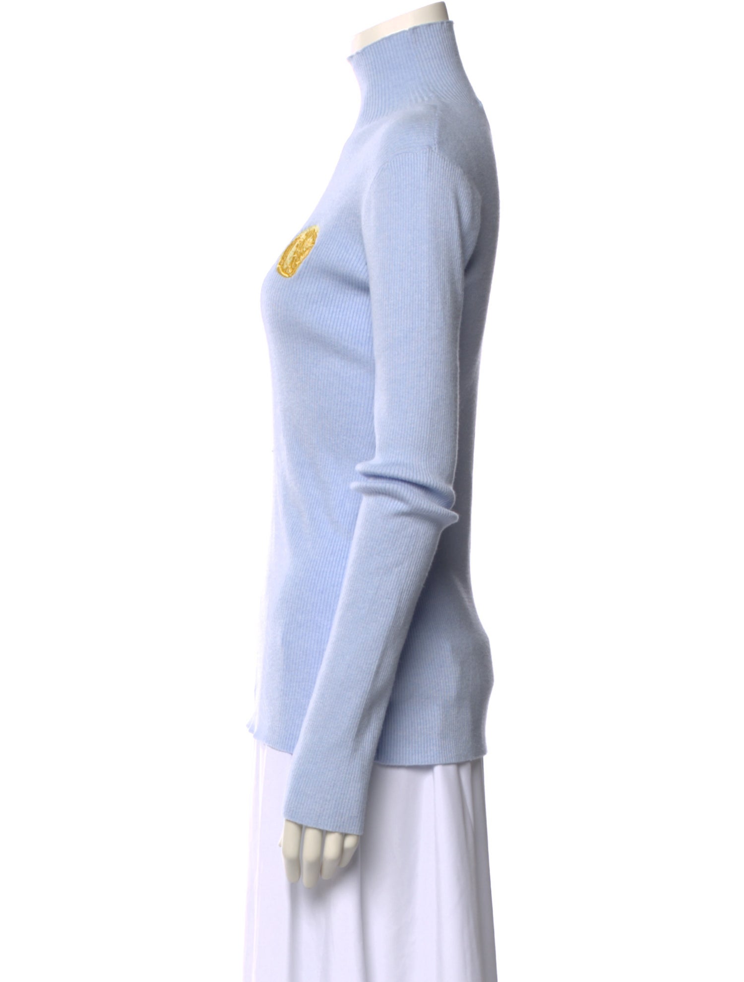 Helmstedt Colorblock Pattern Mock Neck Sweater