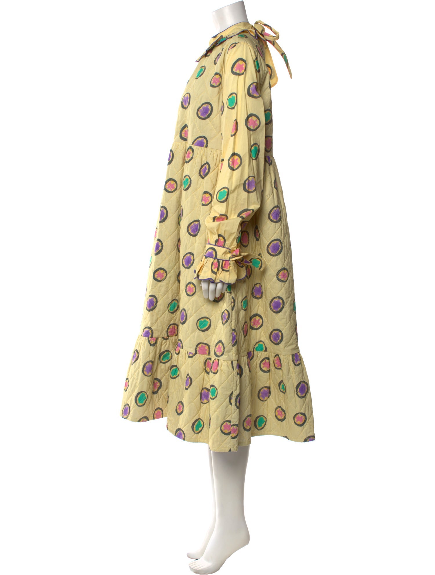 Helmstedt Polka Dot Print Midi Length Dress