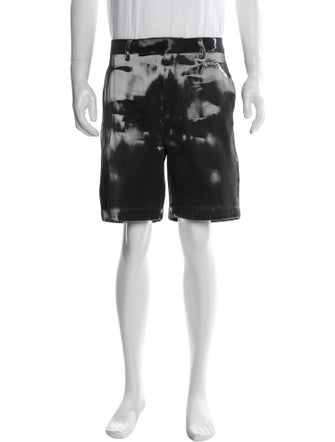 Heliot Emil Printed Flat Front Shorts