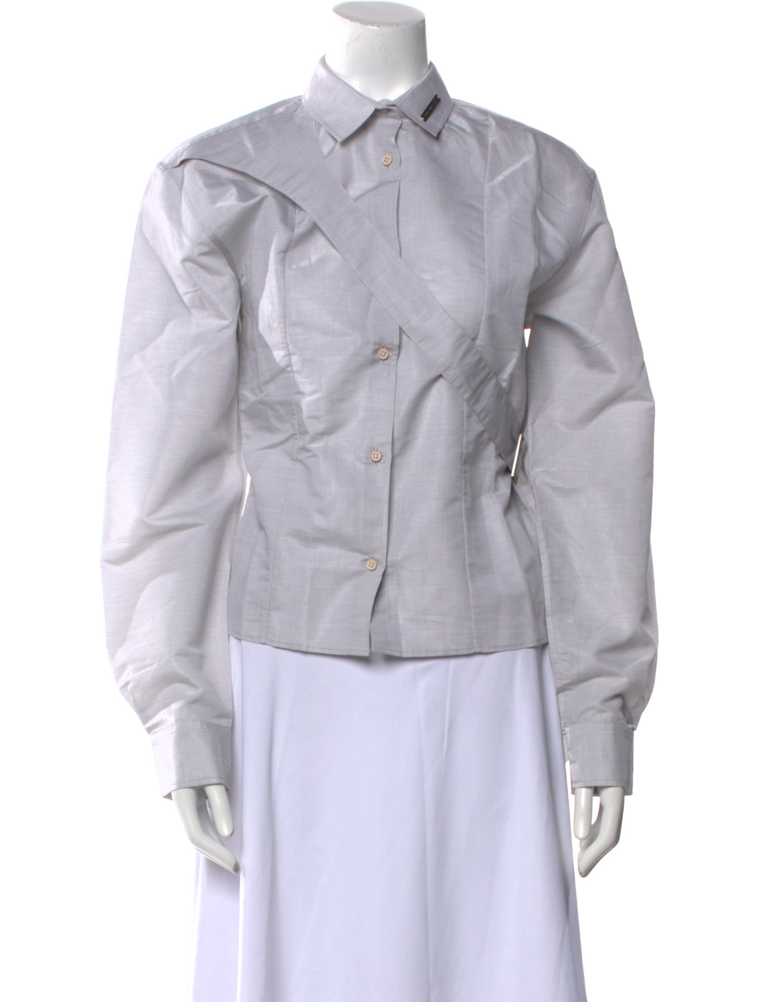 Heliot Emil Long Sleeve Button-Up Top