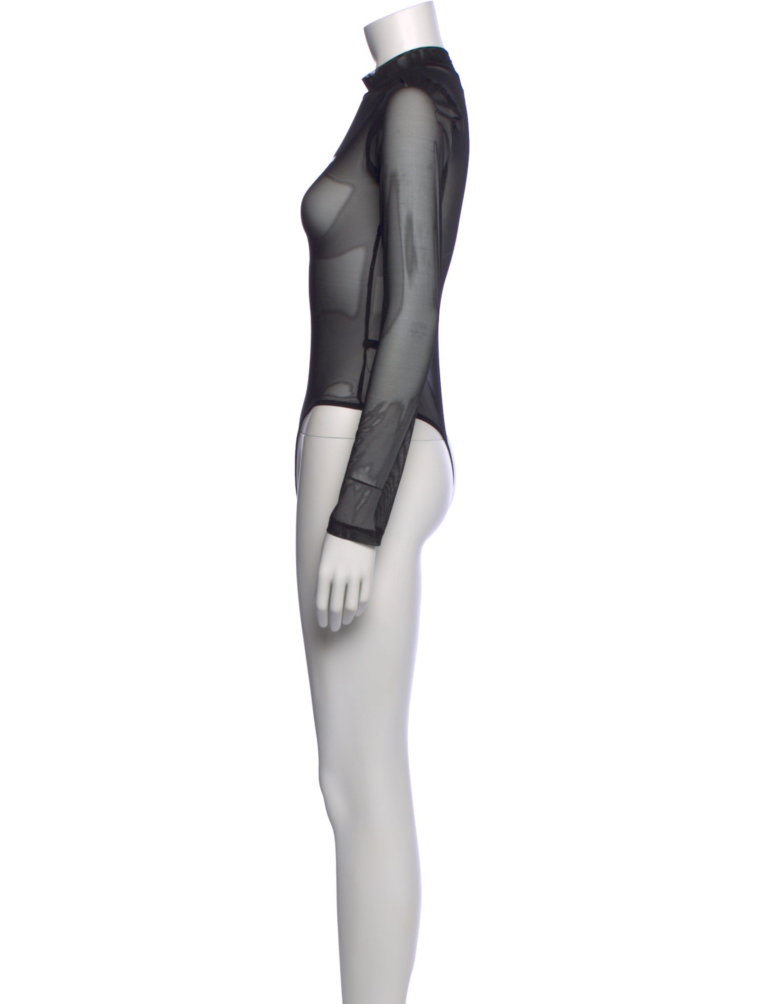 Heliot Emil Graphic Print Mock Neck Bodysuit