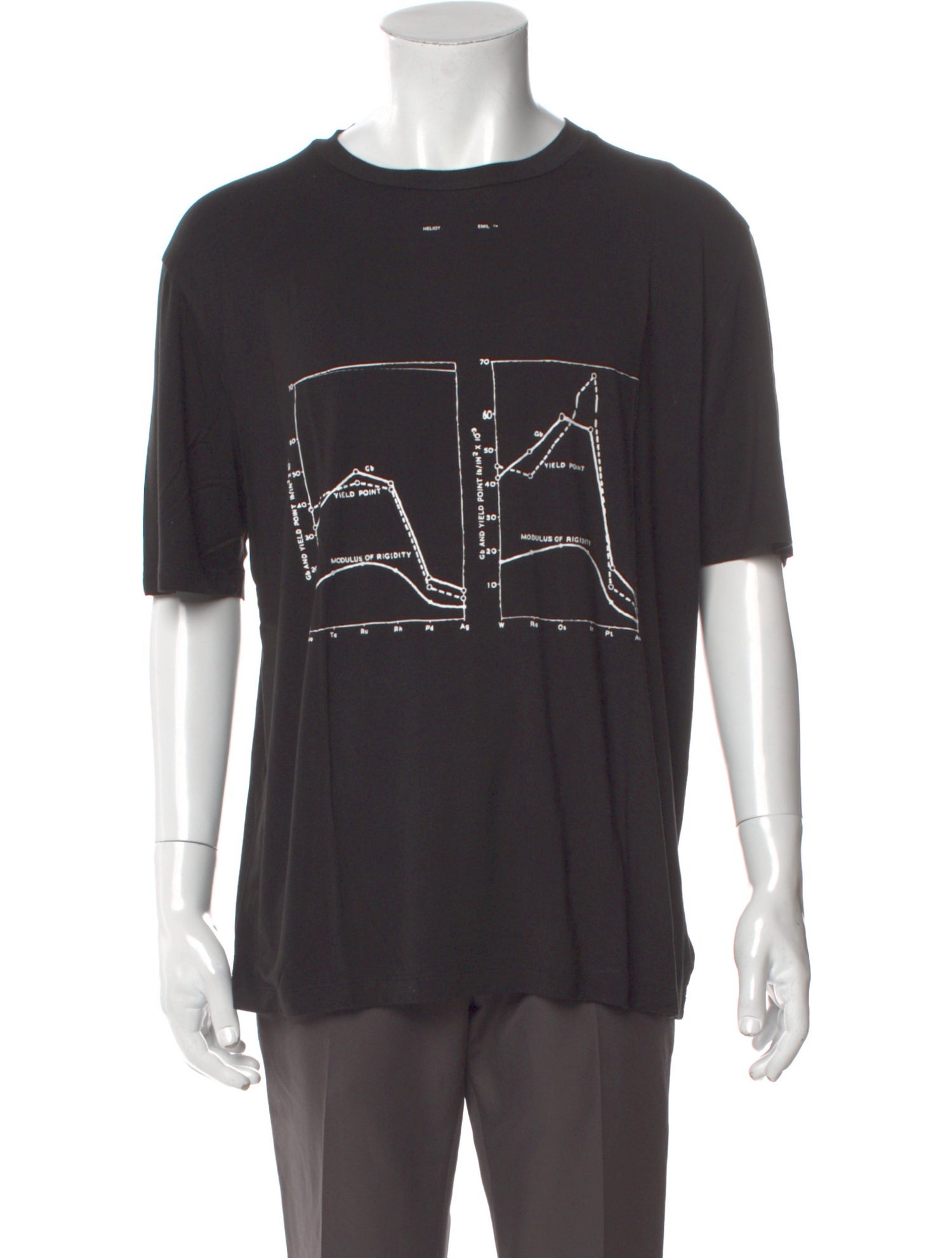 Heliot Emil Graphic Print Crew Neck T-Shirt