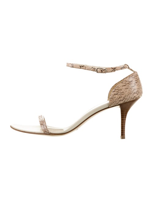 Helmut Lang Snakeskin Sandals