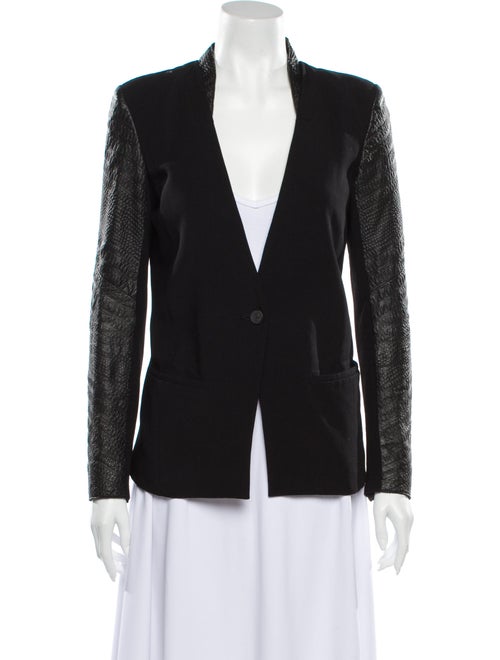 Helmut Lang Goat Leather Blazer Black