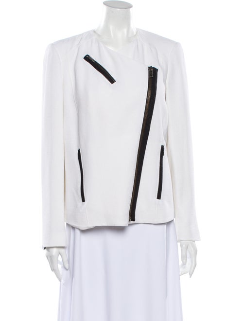 Helmut Lang Biker Jacket White