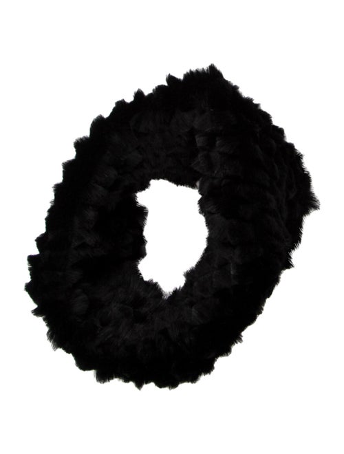 Helmut Lang Fur Snood Black