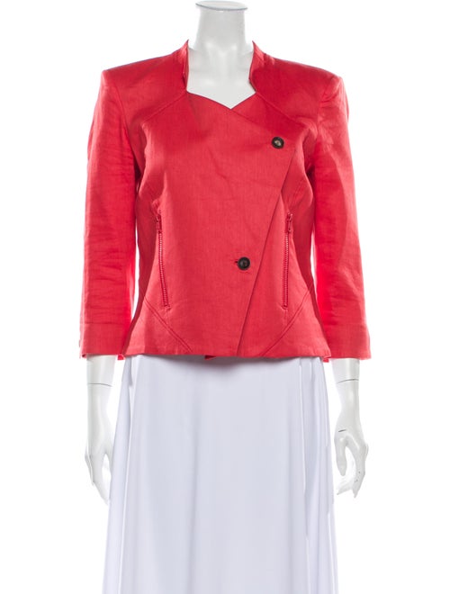 Helmut Lang Linen Blazer Red