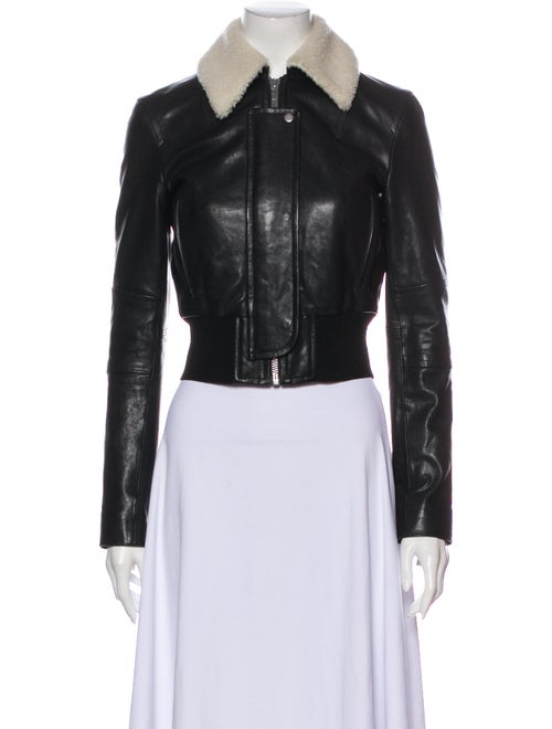 Helmut Lang Leather Biker Jacket Black