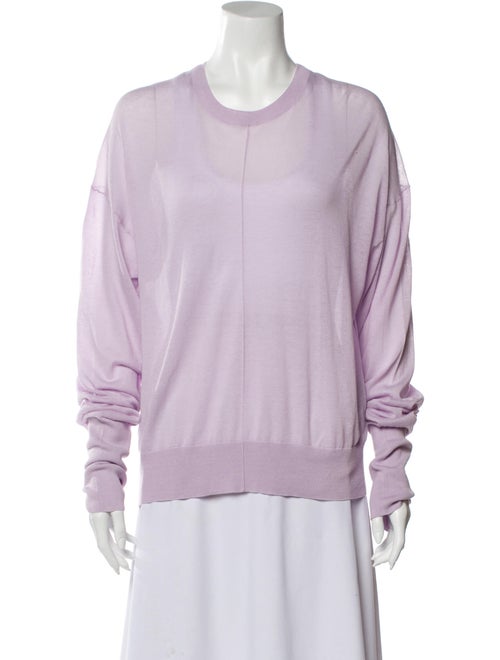 Helmut Lang Scoop Neck Sweater Purple