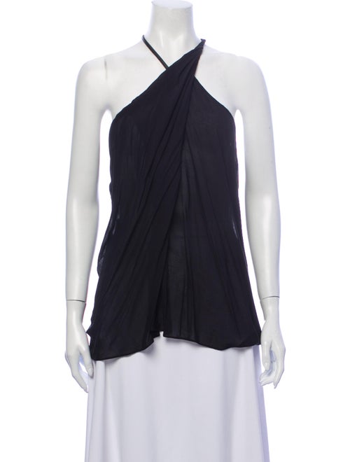 Helmut Lang Halterneck Sleeveless Top Black