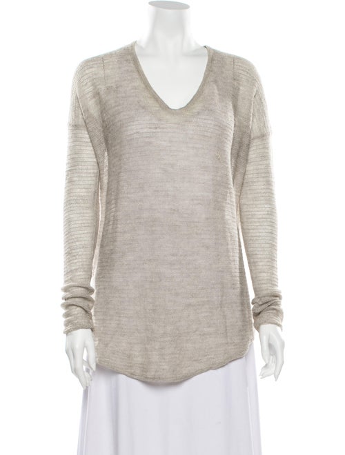 Helmut Lang Alpaca V-Neck Sweater