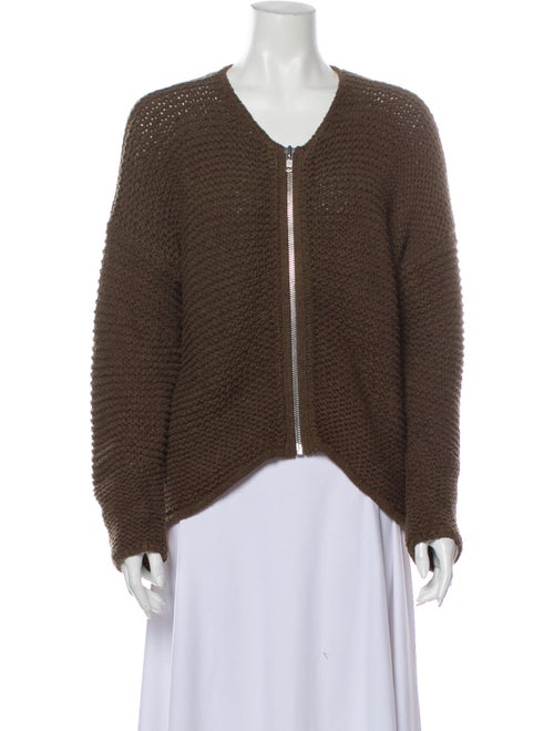 Helmut Lang Scoop Neck Sweater Green