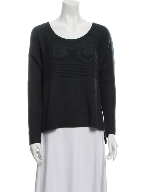 Helmut Lang Scoop Neck Sweater Green
