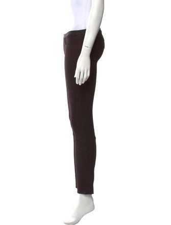Helmut Lang Lamb Leather Skinny Leg Pants