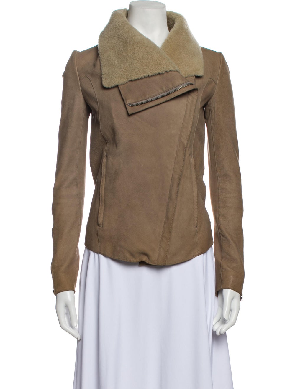Helmut Lang Goat Leather Fur Jacket - image 1