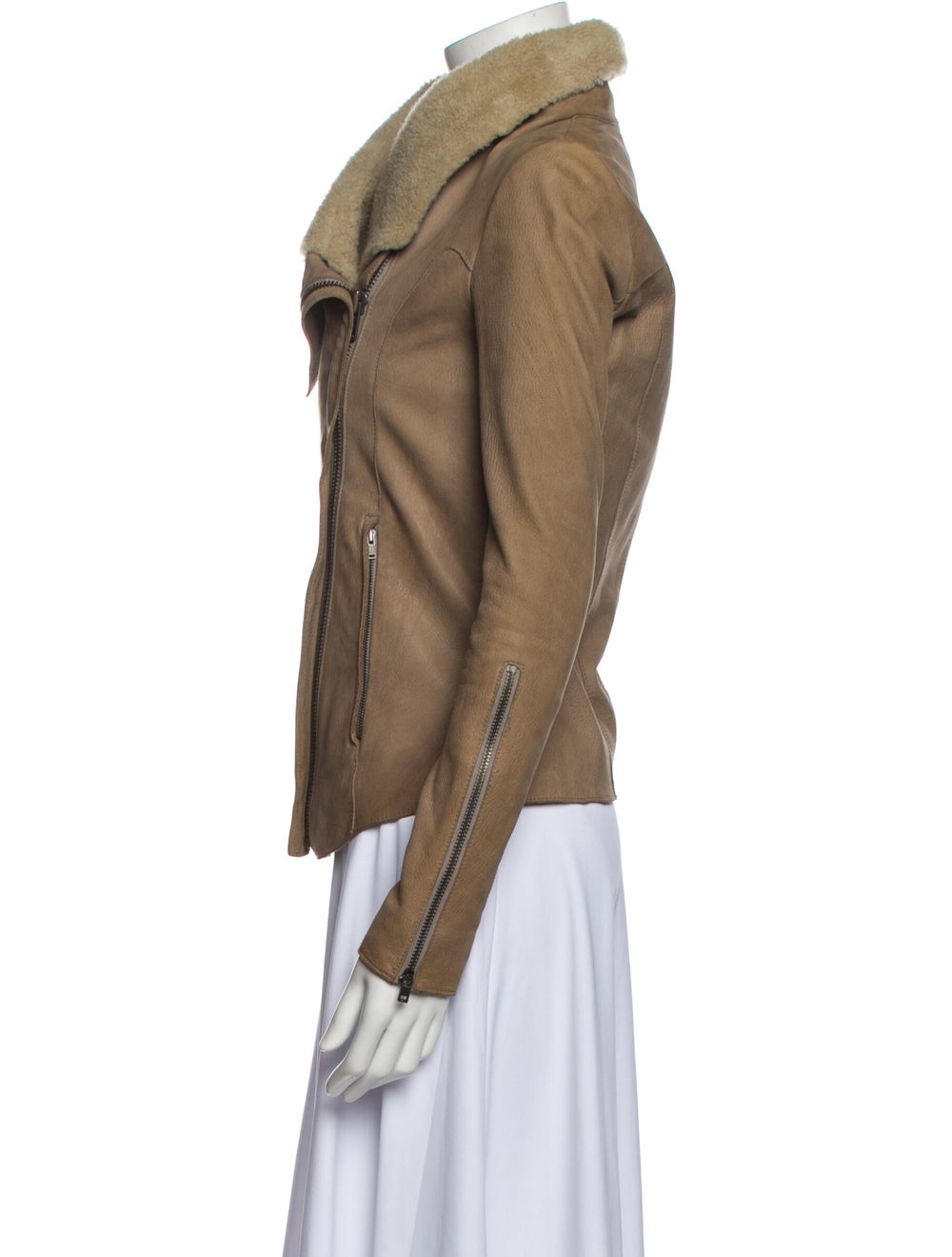 Helmut Lang Goat Leather Fur Jacket - image 2