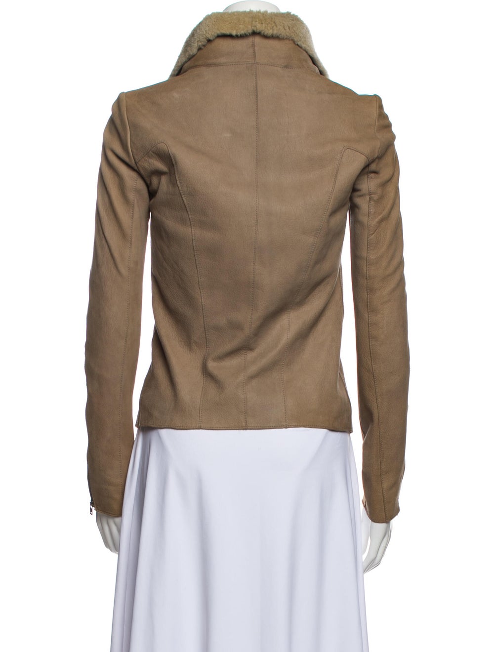 Helmut Lang Goat Leather Fur Jacket - image 3
