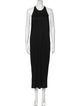 Helmut Lang Crew Neck Long Dress
