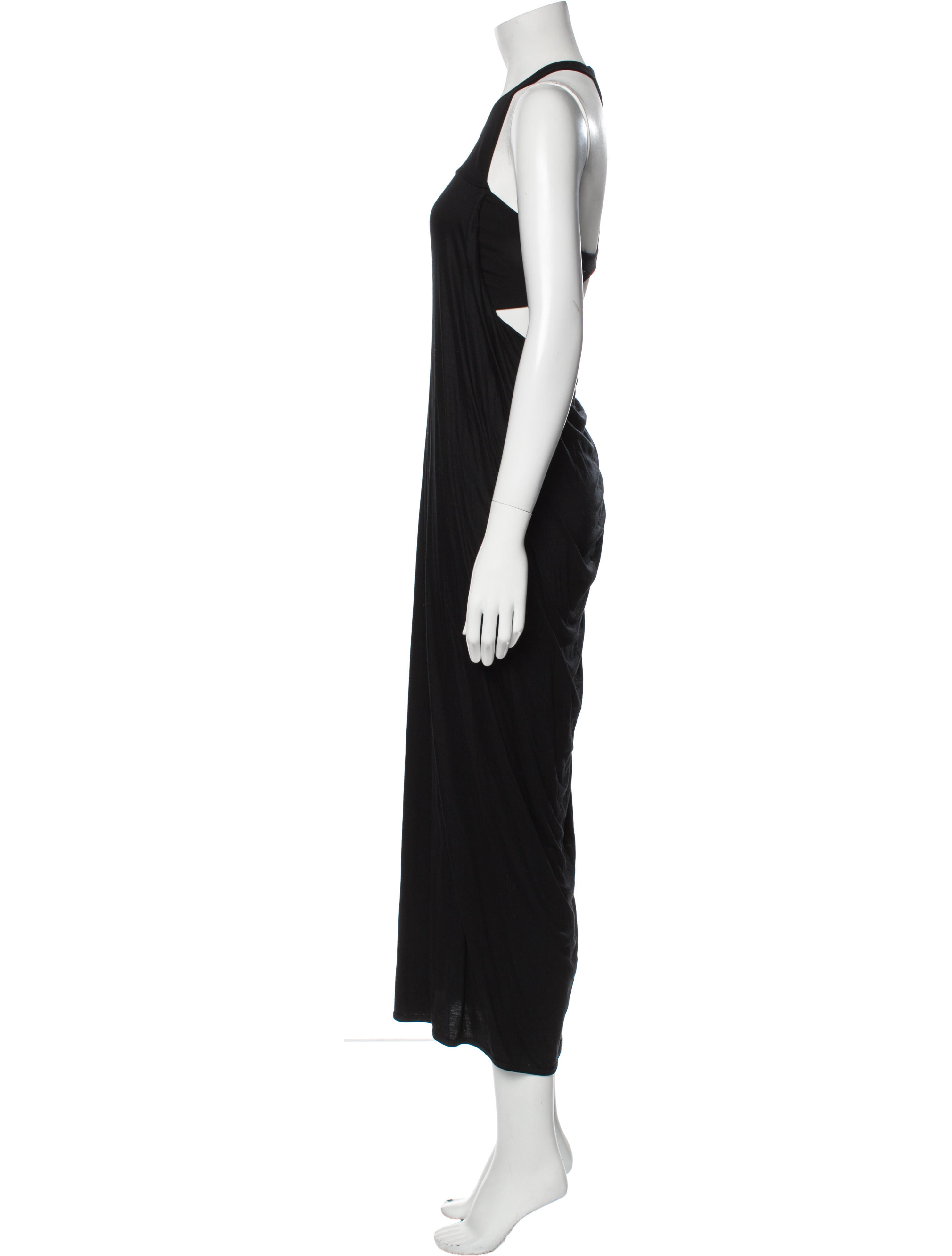 Helmut Lang Crew Neck Long Dress