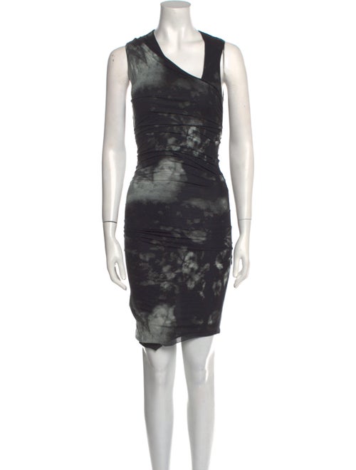 Helmut Lang Tie-Dye Print Knee-Length Dress