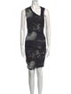 Helmut Lang Tie-Dye Print Knee-Length Dress