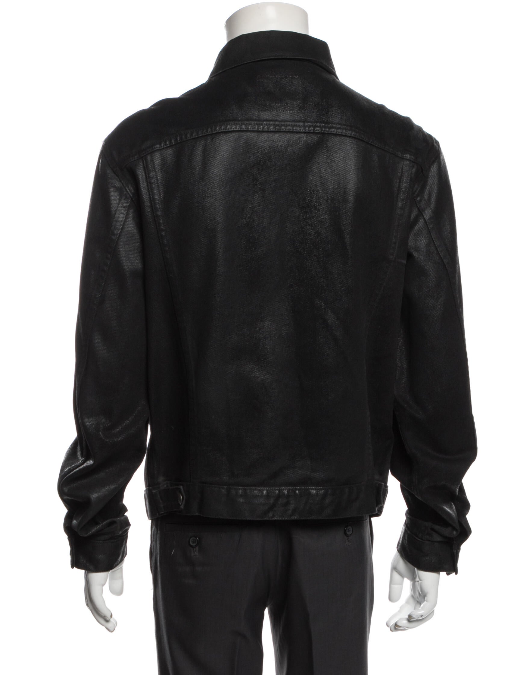 Helmut Lang Vintage Waxed Trucker Jacket - Black Outerwear