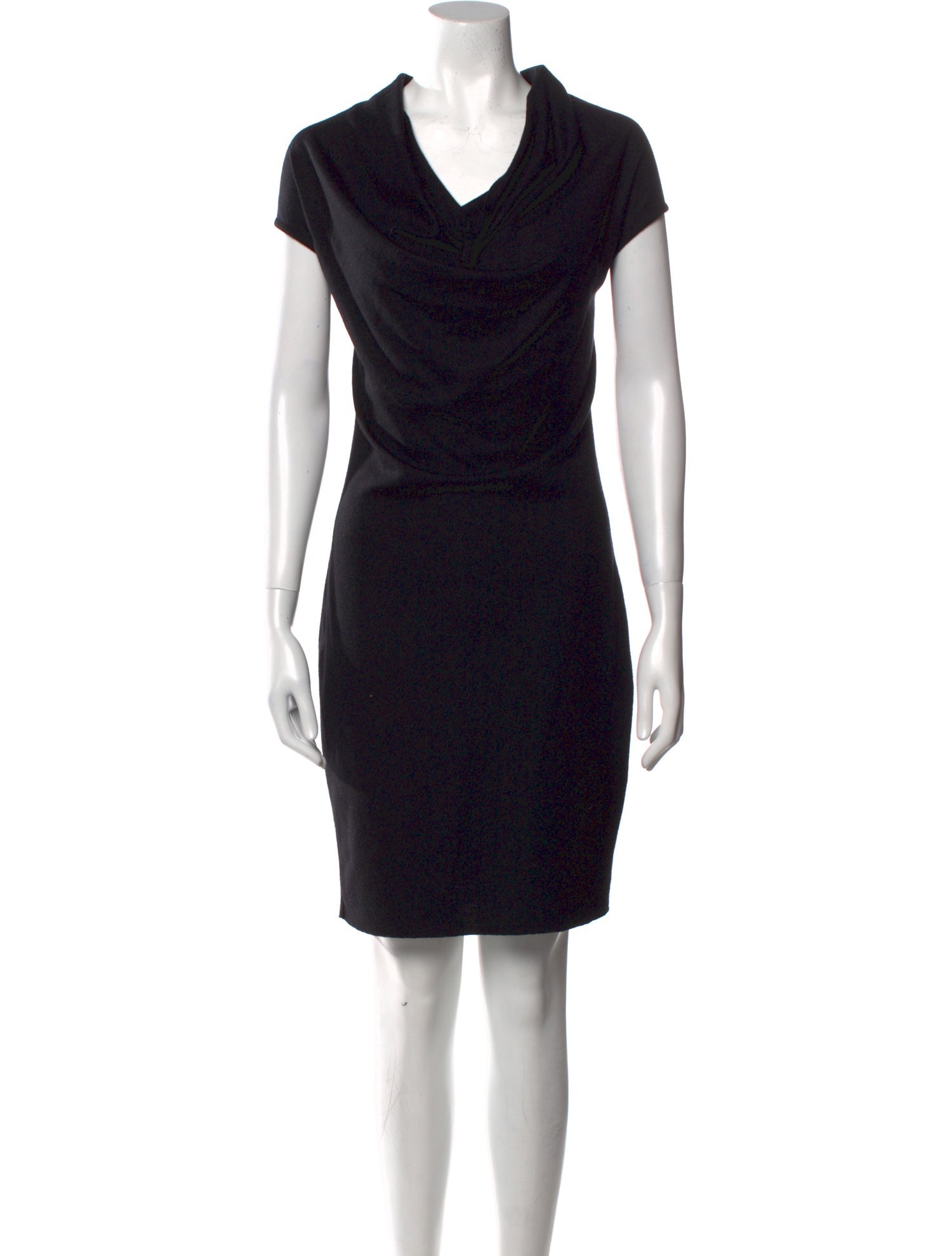 Helmut Lang Cowl Neck Knee-Length Dress