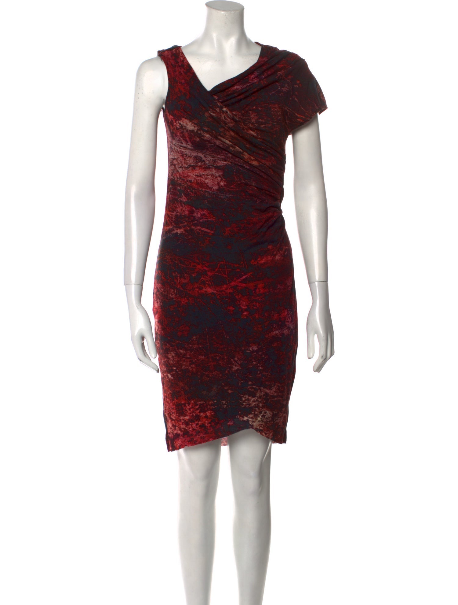 Helmut Lang Printed Knee-Length Dress